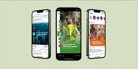 Campaign on three phones